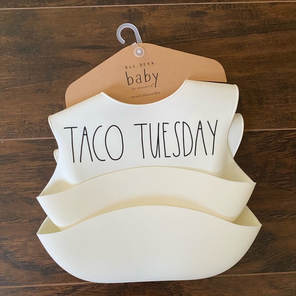 Rae Dunn Other - RAE DUNN • Set of 2 Silicone Bibs